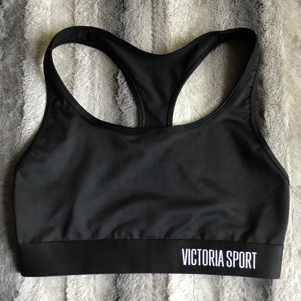Victoria's Secret Player Sport Bra Black Sm NWOT - Picture 1 of 4